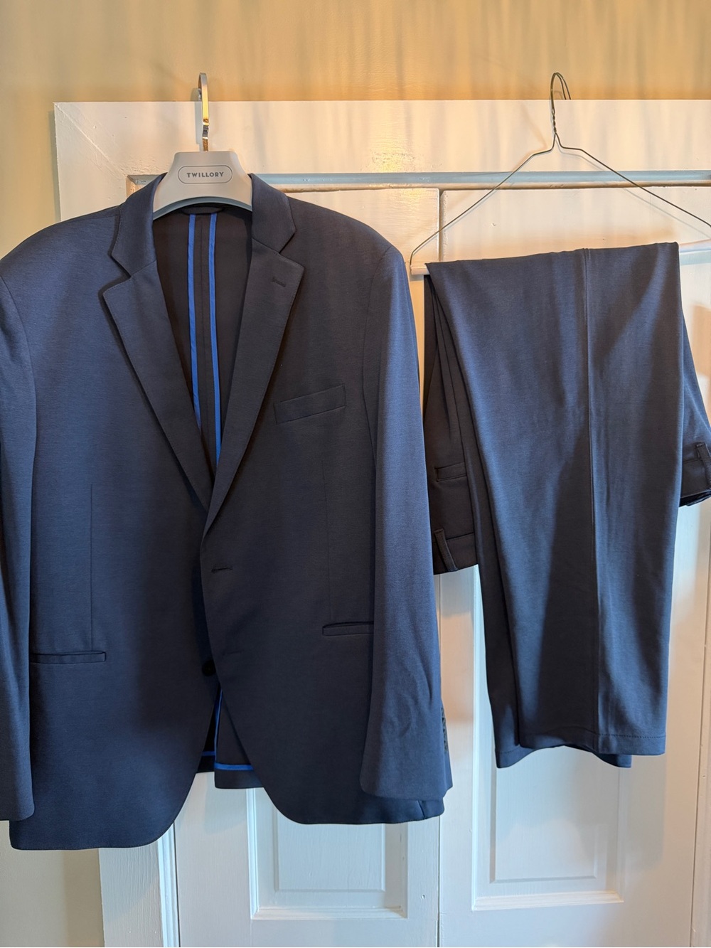 Twillory Navy Stretch Suit 46R 38x30